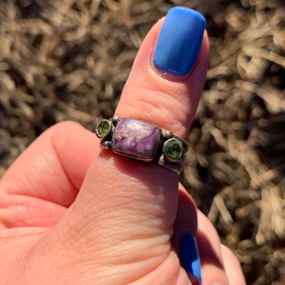 Genuine Stone & Sterling Silver Ring - Picture 9 of 16